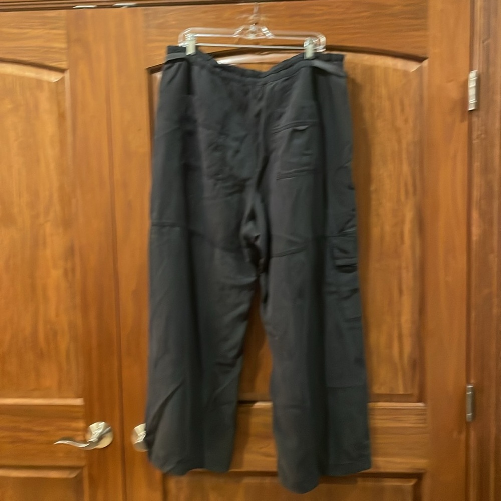 NWT’s Anthropologie Pilcro Cargo Baggy Black Linen Convertible Pants Size XL - Picture 10 of 15